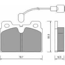 AC653781D AC Delco Комплект тормозных колодок, дисковый тормоз