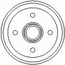 7D0054 KAWE Тормозной барабан