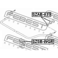 SZSB-WGR FEBEST Опора, стабилизатор