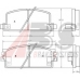 36499 ABS Комплект тормозных колодок, дисковый тормоз