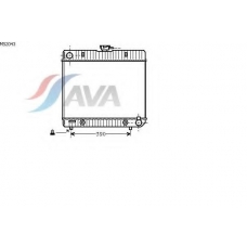 MS2043 AVA Радиатор, охлаждение двигателя
