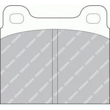 FSL2 FERODO Комплект тормозных колодок, дисковый тормоз