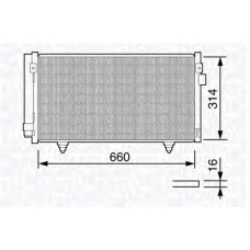 350203657000 MAGNETI MARELLI Конденсатор, кондиционер