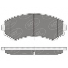SP 344 SCT Комплект тормозных колодок, дисковый тормоз