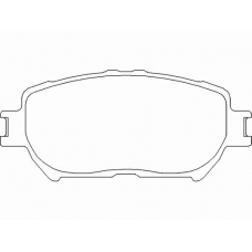 MDB2263 MINTEX Комплект тормозных колодок, дисковый тормоз