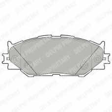 LP1977 DELPHI Комплект тормозных колодок, дисковый тормоз