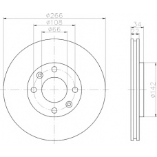 MDC1491 MINTEX Тормозной диск