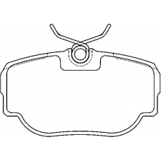 MDB2470 MINTEX Комплект тормозных колодок, дисковый тормоз