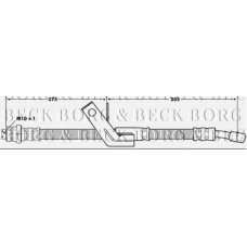 BBH7045 BORG & BECK Тормозной шланг
