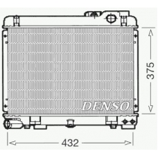 DRM05035 DENSO Радиатор, охлаждение двигателя