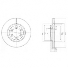 BG4133 DELPHI Тормозной диск