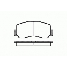 0094.40 REMSA Комплект тормозных колодок, дисковый тормоз