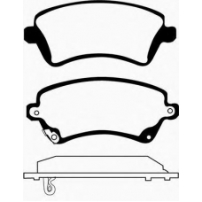 J PA-211AF JAPANPARTS Комплект тормозных колодок, дисковый тормоз