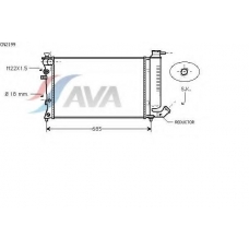 CN2199 AVA Радиатор, охлаждение двигателя