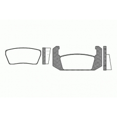 0041 00 KAWE Комплект тормозных колодок, дисковый тормоз