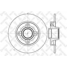 6020-1947-SX STELLOX Тормозной диск