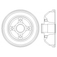 MBD246 MINTEX Тормозной барабан