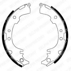 LS1831 DELPHI Комплект тормозных колодок