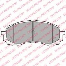 LP2128 DELPHI Комплект тормозных колодок, дисковый тормоз
