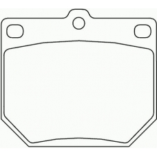 MDB1054 MINTEX Комплект тормозных колодок, дисковый тормоз