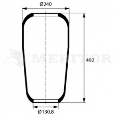 MLF8147 MERITOR Кожух пневматической рессоры