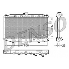 DRM40002 DENSO Радиатор, охлаждение двигателя