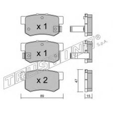 176.0 TRUSTING Комплект тормозных колодок, дисковый тормоз