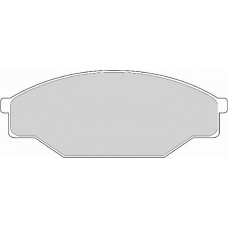 FD6264A NECTO Комплект тормозных колодок, дисковый тормоз
