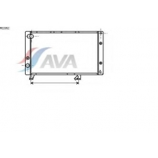 PE2052 AVA Радиатор, охлаждение двигателя