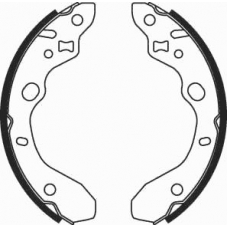 07910 KAWE Комплект тормозных колодок