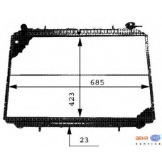 8MK 376 706-431 HELLA Радиатор, охлаждение двигателя