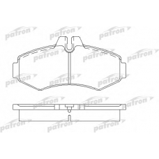 PBP1304 PATRON Комплект тормозных колодок, дисковый тормоз