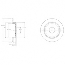 BG3112 DELPHI Тормозной диск