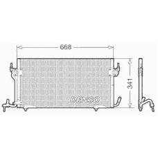 DCN07010 DENSO Конденсатор, кондиционер