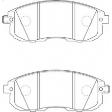 FD7593A NECTO Комплект тормозных колодок, дисковый тормоз