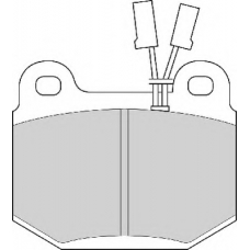 FD466A NECTO Комплект тормозных колодок, дисковый тормоз