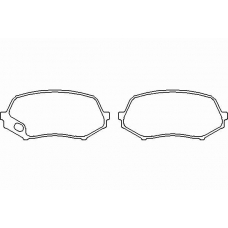 MDB2990 MINTEX Комплект тормозных колодок, дисковый тормоз