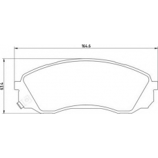 363710201724 MAGNETI MARELLI Комплект тормозных колодок, дисковый тормоз