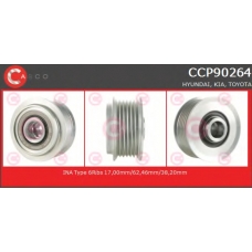 CCP90264 CASCO Ременный шкив, генератор