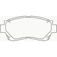 MDB1578 MINTEX Комплект тормозных колодок, дисковый тормоз