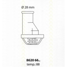 8620 6688 TRISCAN Термостат, охлаждающая жидкость