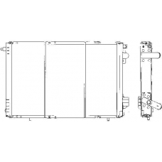 0100455 BEHR Radiator