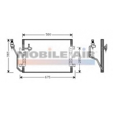 30005330 VAN WEZEL Конденсатор, кондиционер