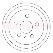 329248B BENDIX Тормозной барабан