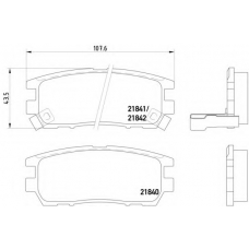 MDB1646 DON Комплект тормозных колодок, дисковый тормоз