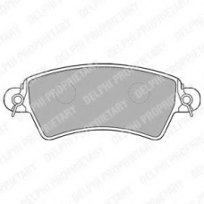 LP1517 DELPHI Комплект тормозных колодок, дисковый тормоз