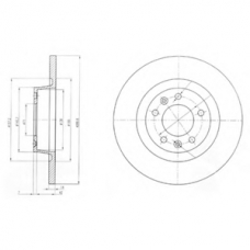 BG4085 DELPHI Тормозной диск