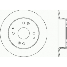 BDA1214.10 OPEN PARTS Тормозной диск