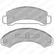 LP1168 DELPHI Комплект тормозных колодок, дисковый тормоз