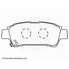 ADT342119 BLUE PRINT Комплект тормозных колодок, дисковый тормоз